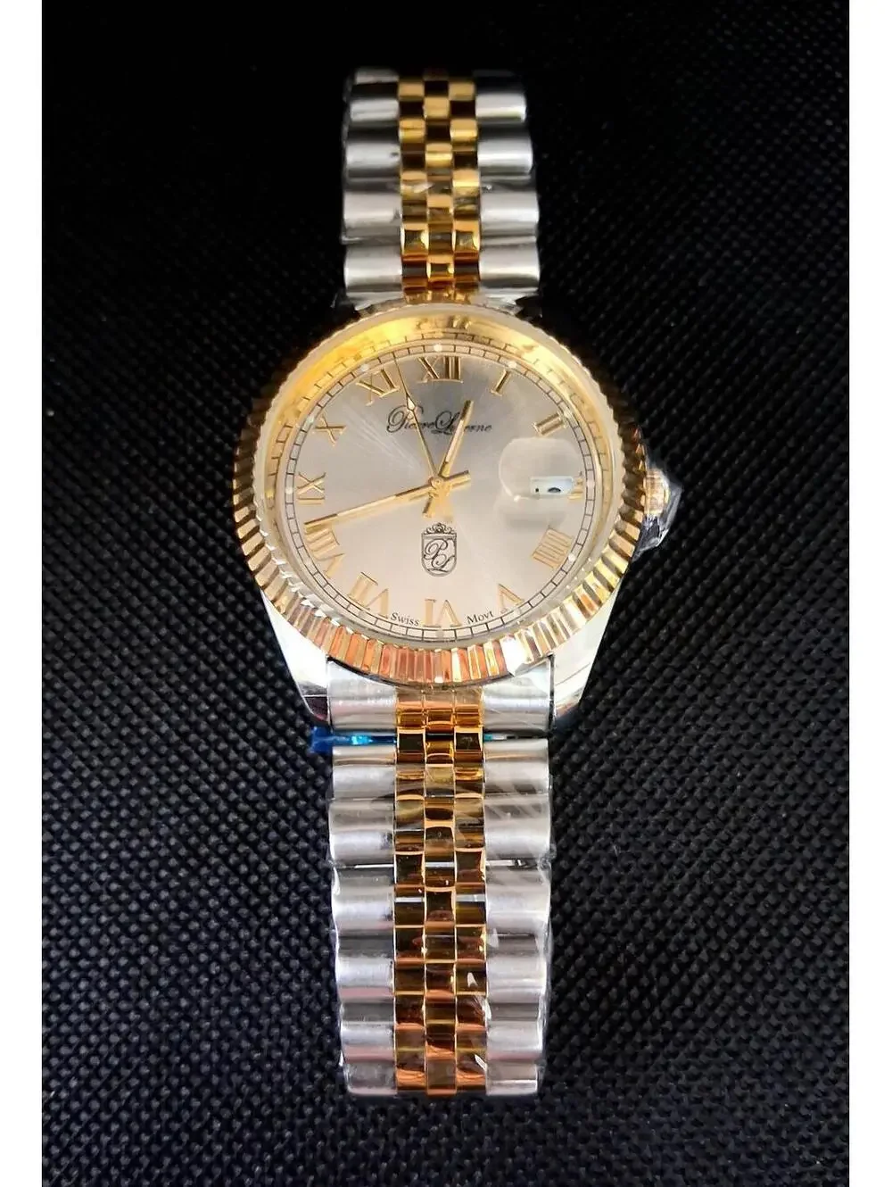 NEW‎ Pierre Lucerne Jubilee President Date Just Men's Watch